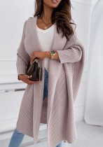 Fashionable Long-Sleeved Loose Cardigan Long Sweater Coat Fashionable Long-Sleeved Loose Cardigan Long Sweater Coat