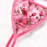 Embroidered Lace Temptation Sexy Underwear Sexy  Mesh Thong