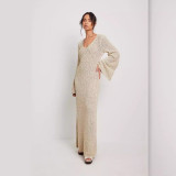 Women's Autumn Casual Long Sweater Dress
