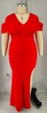 Plus Size Women's Hi-Cut Dress