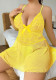 Plus Size Women Lace sleeveless Dress Sexy Lingerie