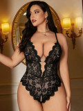 Plus Size Women Lace jumpsuit Sexy Lingerie