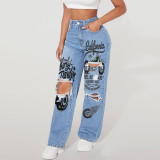 Women Casual Denim Pants Jeans