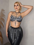 Fashion Metal Chain Multi-Layer Body Chain Nightclub Sexy Halter Neck Chest Ornament