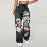 Women Casual Denim Pants Jeans