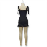 Women Sexy Off Shoulder Strapless Short Dress