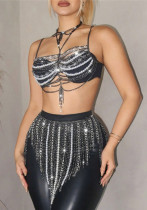 Fashion Metal Chain Multi-Layer Body Chain Nightclub Sexy Halter Neck Chest Ornament Fashion Metal Chain Multi-Layer Body Chain Nightclub Sexy Halter Neck Chest Ornament