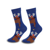 Christmas Autumn and Winter Santa Claus Elk Christmas Gift Middle Socks