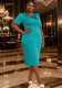 Women asymmetric collar Formal Party Dress