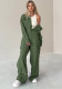 Women American long-sleeved Cargo Jumpsuit