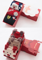 Children's Christmas Warm Santa Claus Cartoon Elk Socks