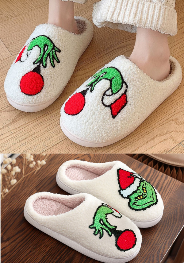 Christmas Grinch Balloon Slippers