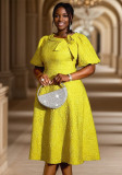 Plus Size African Women flower dress