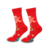 Christmas Autumn and Winter Santa Claus Elk Christmas Gift Middle Socks