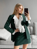 Women Lace Sexy V-Neck Retro Ruffle Shirt