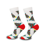 Christmas Autumn and Winter Santa Claus Elk Christmas Gift Middle Socks
