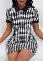 Women Polo Collar Dress