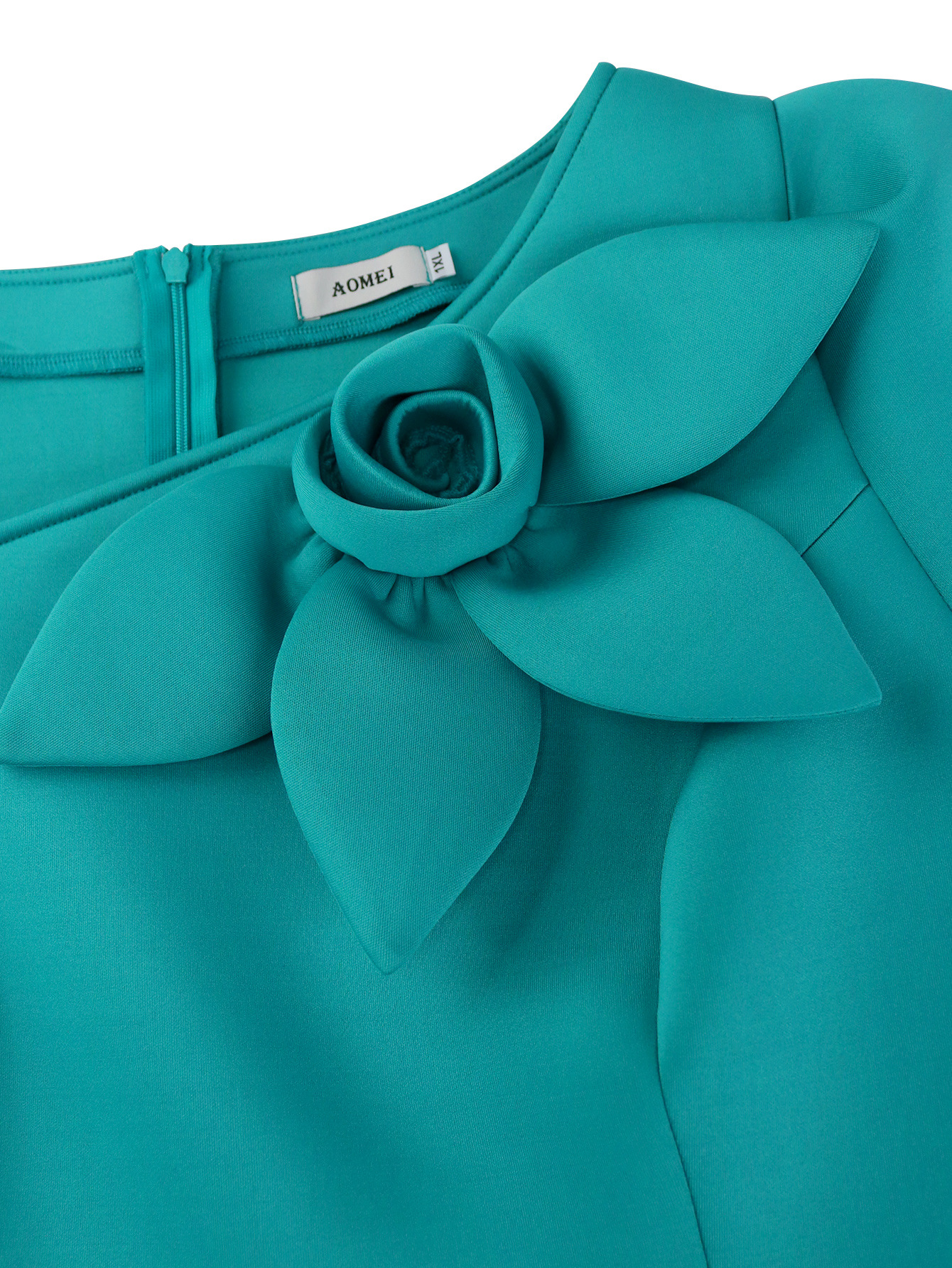 Women asymmetric collar Formal Party Dress