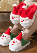 Santa Claus warm fur slippers Santa Claus warm fur slippers