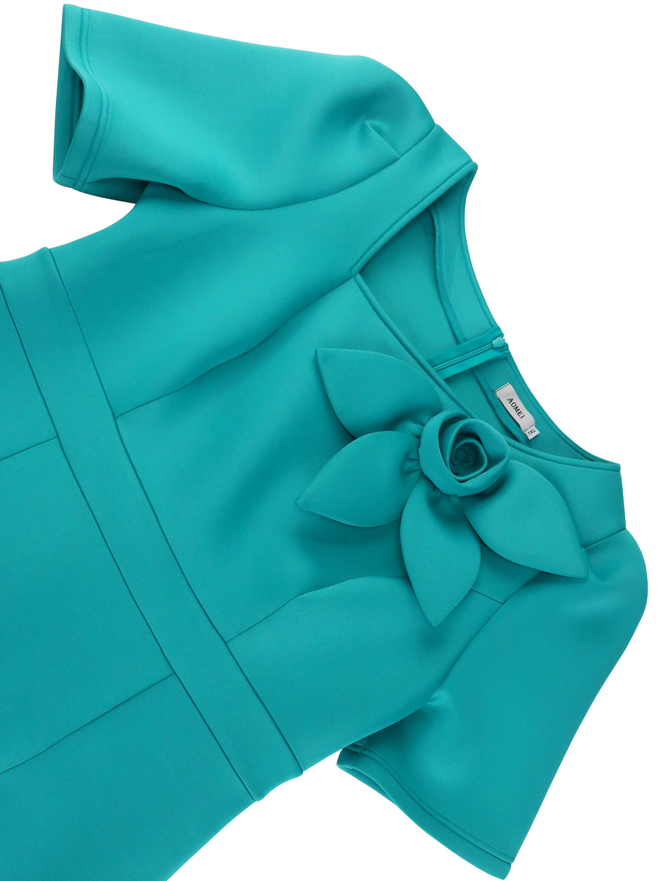 Women asymmetric collar Formal Party Dress