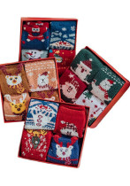 Christmas Socks Cartoon Saint Middle Socks Christmas Socks Cartoon Saint Middle Socks