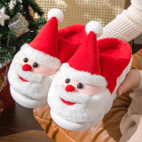 Santa Claus warm fur slippers