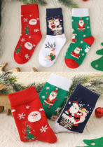 Children's Christmas Cute Cartoon Christmas Socks