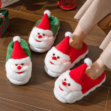 Santa Claus warm fur slippers
