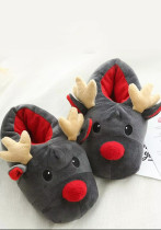Christmas Cartoon Christmas Deer Slippers Plush Slippers Christmas Cartoon Christmas Deer Slippers Plush Slippers