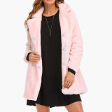 Women winter plush casual jacket