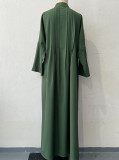 Chic Fashion Pleated Loose Long Shirt Coat
