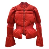 Bell Bottom Sleeve Winter Slim Waist Slim Fit Casual Puff Jacket