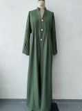 Chic Fashion Pleated Loose Long Shirt Coat