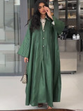 Chic Fashion Pleated Loose Long Shirt Coat
