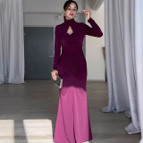Autumn Slim Backless Slim Waist Bodycon Dress