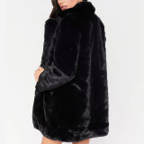 Women winter plush casual jacket