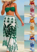 Women Bikini Cover-Up Swimsuit Three-Piece
