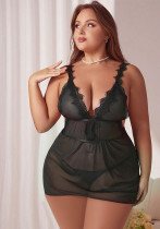 Plus Size Women Mesh Dress Sexy Lingerie Plus Size Women Mesh Dress Sexy Lingerie