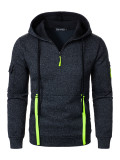 Men's Hoodies Zipper Pocket Sports Casual Hoodies