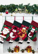 Women Christmas Tree Ornaments Snowman Elk Socks