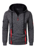 Men's Hoodies Zipper Pocket Sports Casual Hoodies