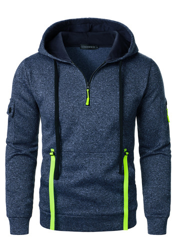 Men's Hoodies Zipper Pocket Sports Casual Hoodies
