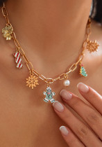 Christmas bell Christmas tree pendant snowflake candy necklace