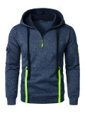 Men's Hoodies Zipper Pocket Sports Casual Hoodies