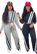 Autumn And Winter Women's Casual Sports Patchwork Loose Straight Wide-Leg Pants Autumn And Winter Women's Casual Sports Patchwork Loose Straight Wide-Leg Pants