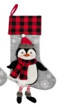 Women Christmas Tree Ornaments Snowman Santa Claus Socks