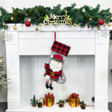 Women Christmas Tree Ornaments Snowman Santa Claus Socks