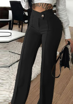 Autumn High Waist Fashion Casual Straight Women's Pants