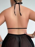 Plus Size Women Mesh Dress Sexy Lingerie