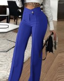 Autumn High Waist Fashion Casual Straight Women's Pants